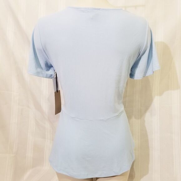 Halogen Blue Peplum Blouse Size S‎ - Picture 3 of 5